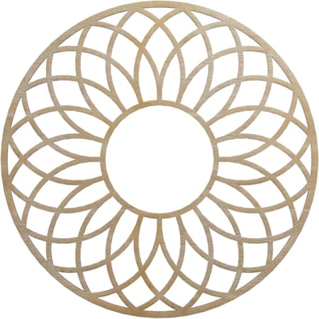 Ekena Millwork Cannes Wood Fretwork Pierced Ceiling Medallion, Birch, 30"OD x 10 1/4"ID x 1/4"T CMWP30X30X0250CNBI